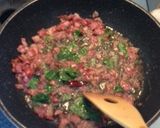 ベーコンと大葉のパスタ作り方7写真