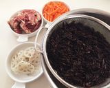 牛肉入りひじきの煮物作り方1写真