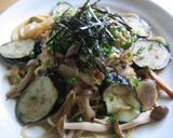 ナスときのこの和風パスタ❤にんにく風味作り方6写真