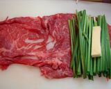 ニラ＆チーズの牛肉巻き♪作り方1写真
