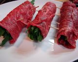 ニラ＆チーズの牛肉巻き♪作り方2写真