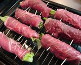 ニラ＆チーズの牛肉巻き♪作り方3写真