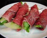 牛肉のレタス巻き♪作り方3写真