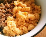 ランチお弁当に！簡単‼いつもと違う三色丼作り方5写真