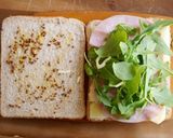 パリパリリンゴとチーズ、ルッコラサンド♪作り方4写真