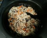 白だしで☆ひじきの炊き込みご飯作り方7写真