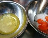 材料４つ☆米粉シフォンケーキ♪離乳食にも作り方1写真