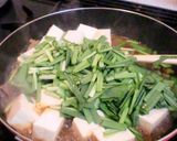 ぱぱっと！ニラ肉豆腐作り方3写真
