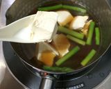 豚肉とアスパラのくずし豆腐あんかけ作り方4写真