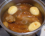 豚角煮あんかけ温素麺 ゆで卵添え♪作り方2写真