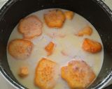 味見がとまらん♡さつまいもの甘酒ミルク煮作り方3写真
