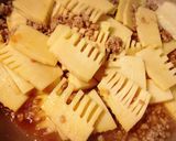 たけのこと豚ひき肉の絡め煮作り方5写真