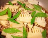 たけのこと豚ひき肉の絡め煮作り方6写真