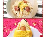 和洋風子供向けウインナー筍ご飯＆おにぎり作り方4写真