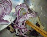紫蘇レモン味で魚介のピリ辛緑豆サラダ作り方7写真