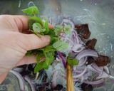 紫蘇レモン味で魚介のピリ辛緑豆サラダ作り方8写真