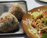 塩焼きそば味おにぎり作り方1写真