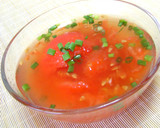 丸ごとトマトの和風スープ作り方4写真