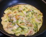 簡単！蕪の茎と豚のチヂミ作り方4写真