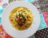 ミックスビーンズとエノキ茸のパスタ♪作り方4写真