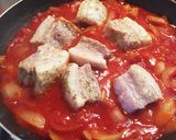 角煮に飽きたら！豚バラブロックのトマト煮作り方7写真
