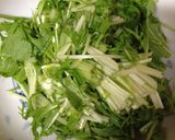 栄養オイルをインして水菜と納豆の豆腐和え作り方1写真