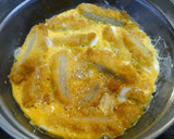 レンジで簡単！ヒレカツ中華卵とじ作り方3写真