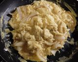 親子丼風の3色鳥唐揚げ丼作り方5写真