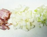 病み付きベーコンキムチ炒飯作り方1写真