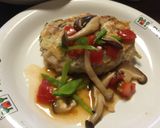 野菜のあんかけもずく入りとりハンバーグ作り方4写真