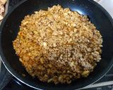 しいたけとひき肉の肉味噌作り方3写真