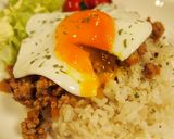 簡単！ハンバーグなしのロコモコ丼風♡作り方5写真