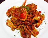 蟹で作るトマトソースのパスタ。作り方14写真