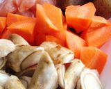 鶏むね肉と野菜のゴマ味噌煮作り方1写真