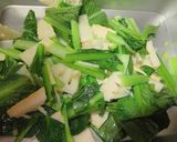 小松菜の皿うどん♪作り方4写真