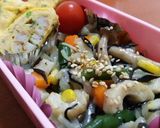 ちくわ＆ほうれん草 de 卵焼き☆作り方3写真