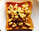 タケノコの甘露煮トースト作り方1写真