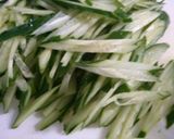 キュウリとナルト 中華くらげの甘酢和え!作り方1写真