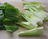 チンゲンサイの中華炒め作り方1写真