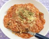 トマトジュースで簡単★しらすリゾット作り方4写真