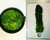 ほうれん草と肉味噌のスペイン風オムレツ作り方1写真