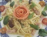 お父さんがつくるサーモンパスタ作り方8写真
