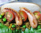 スパイシーミートごてもりドッグ作り方5写真