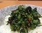 大量消費！かき菜のピリ辛ゴマふりかけ作り方6写真