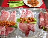 サクッうま！キムチとアスパラの肉巻き作り方2写真