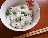 グリンピースの保存☆即席豆ごはん作り方5写真