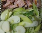葉玉ねぎと厚切りベーコンの炒め物作り方3写真