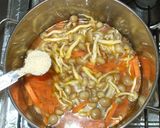 ふわふわ山芋団子のすいとん風中華スープ♪作り方5写真