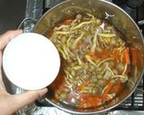 ふわふわ山芋団子のすいとん風中華スープ♪作り方6写真