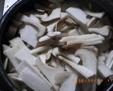 土鍋で作るゴボウたっぷり　鯛めし。作り方7写真